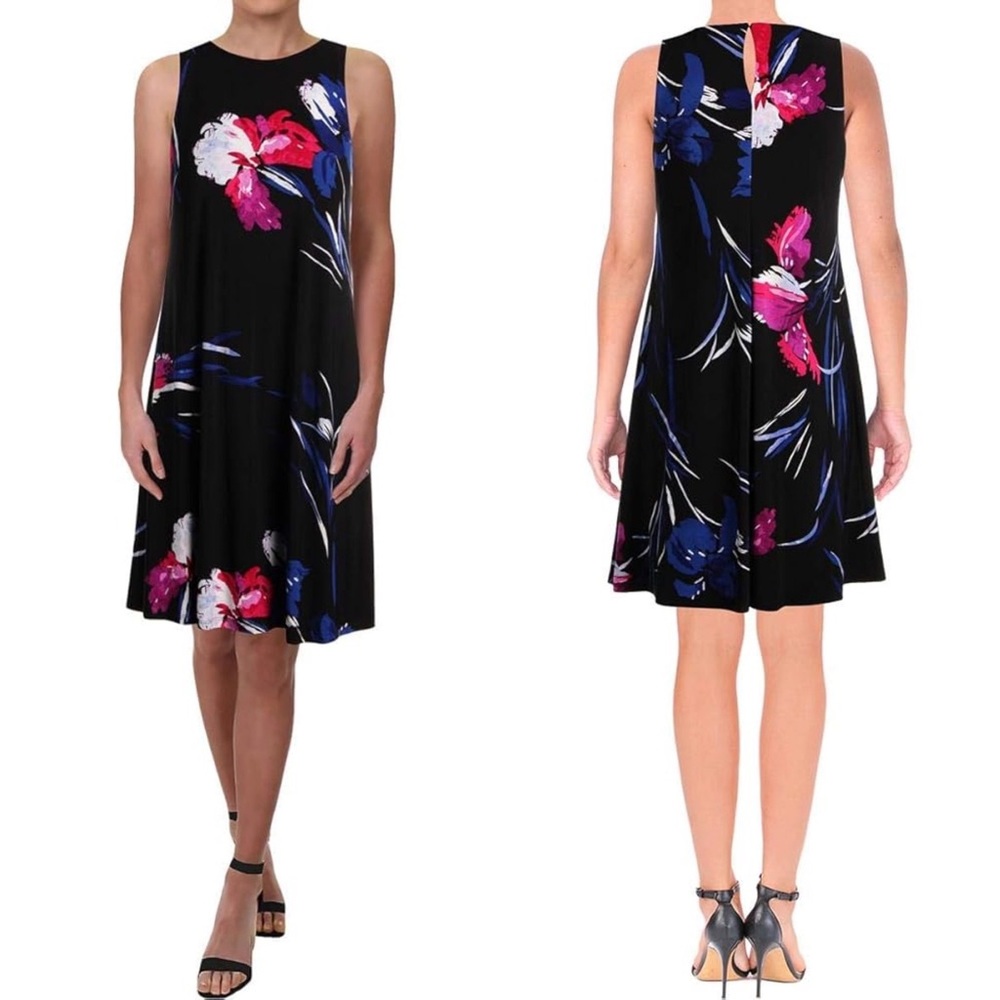 Lauren Ralph Lauren Floral Sleeveless A-Line Dress Sz 6